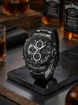 Dual-Display Sports Chronograph Watch