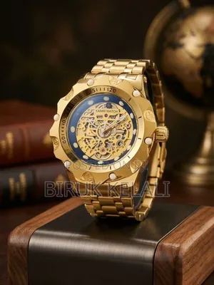 Kamri Watch Skeleton Dial Wristwatch