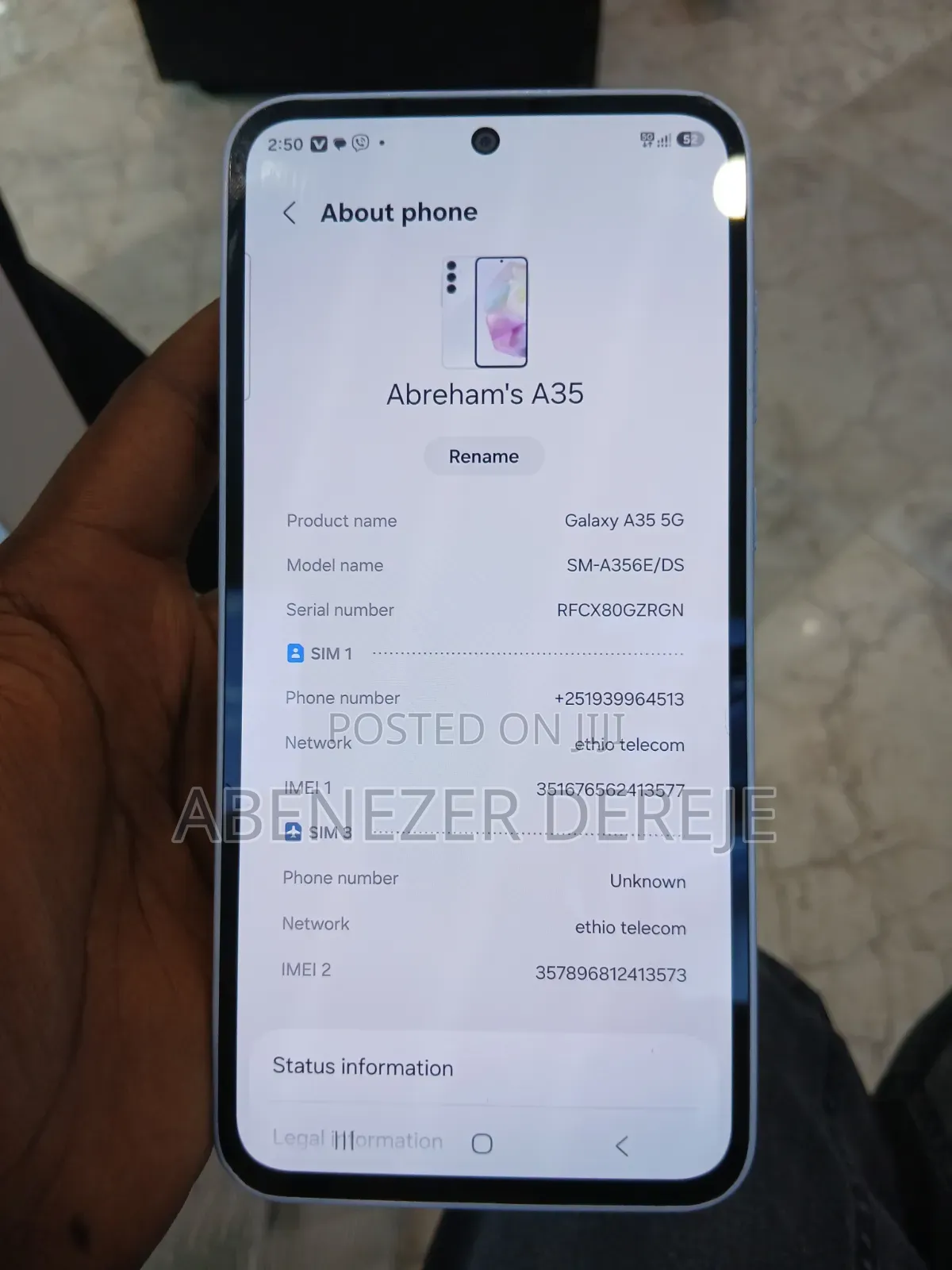 Samsung Galaxy A35 256 GB White