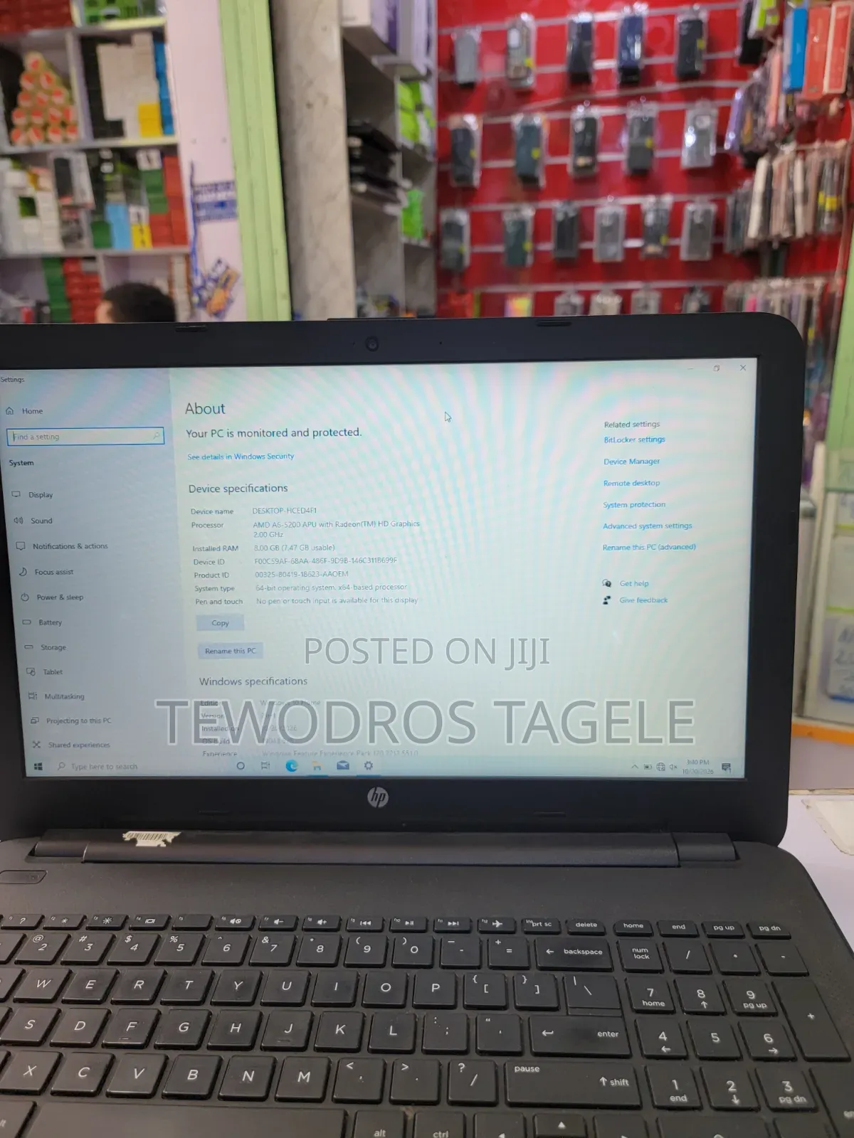 Laptop HP Stream Notebook 8GB AMD A6 HDD 500GB