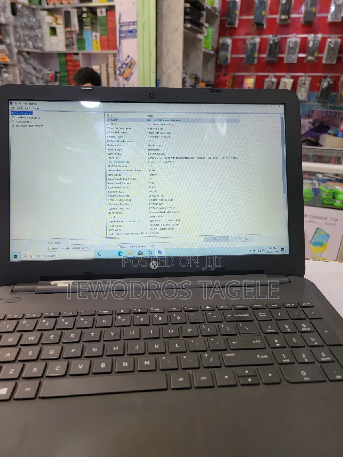 Laptop HP Stream Notebook 8GB AMD A6 HDD 500GB