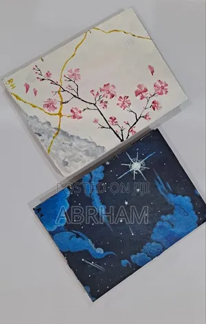 A Unique Handmade Notebook With a Completely Hand-Painted Cover.