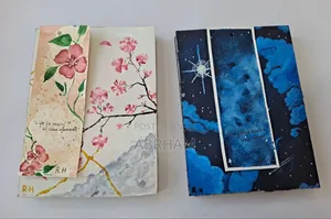 A Unique Handmade Notebook With a Completely Hand-Painted Cover.