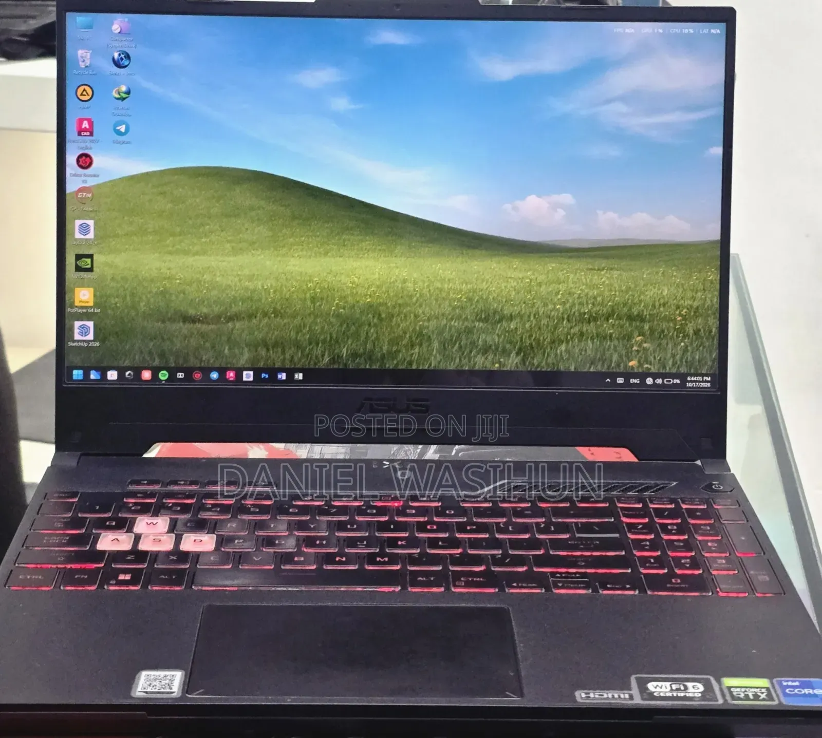 New Laptop Asus TUF Gaming A15 16GB Intel Core i7 SSD 512GB
