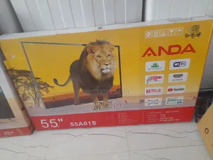 Anda Smart Led TV 55 Inch 4k Andraid Doubel Gelass 2026 Hifi Speaker N