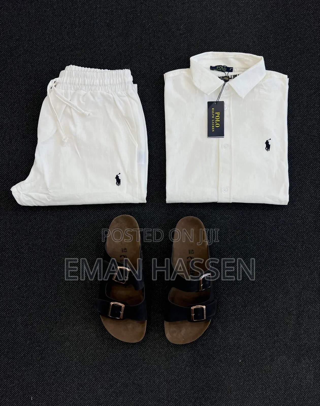 Polo and Lora Piana Linen Orginal Complete Men's Shirt Europe