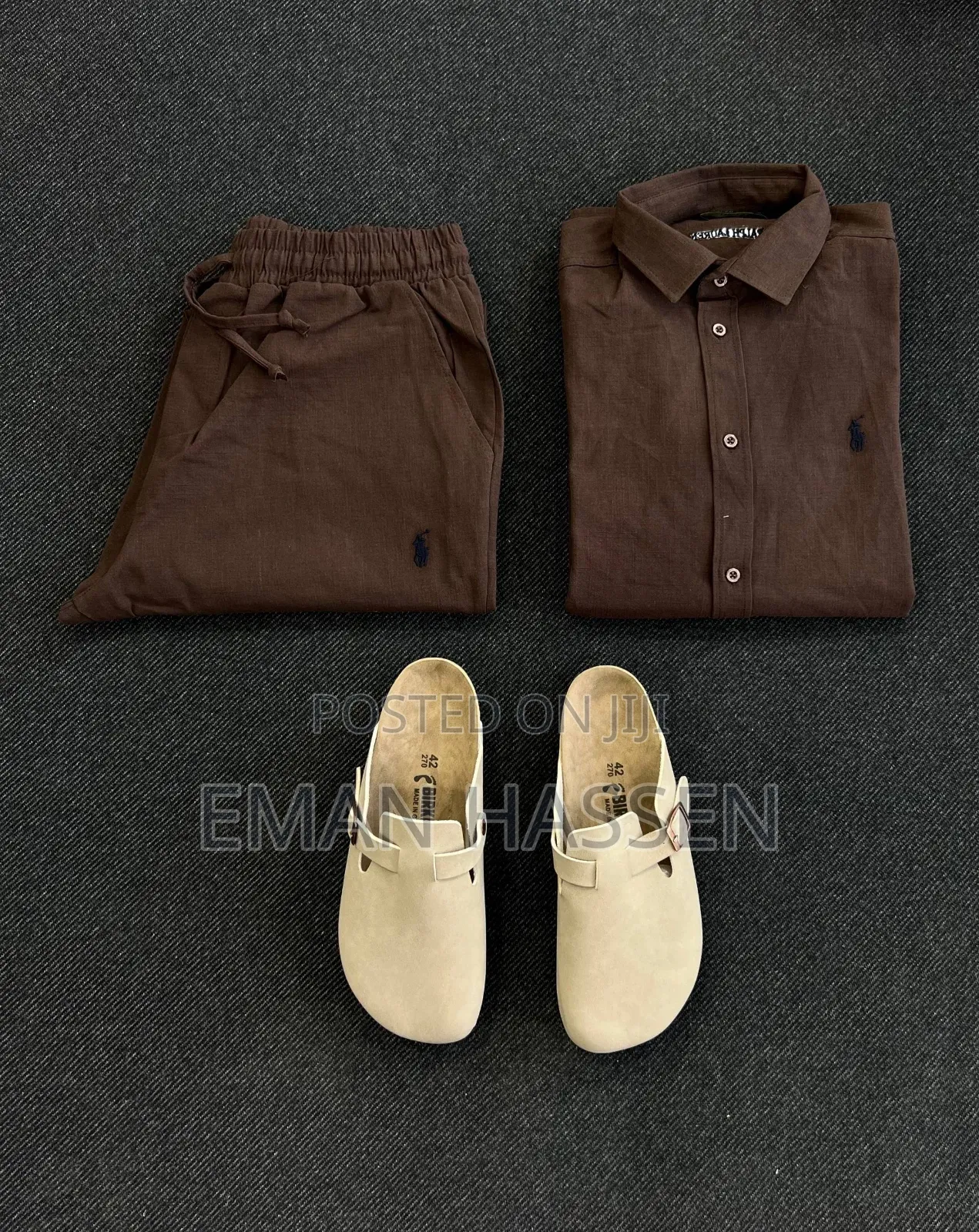 Polo and Lora Piana Linen Orginal Complete Men's Shirt Europe