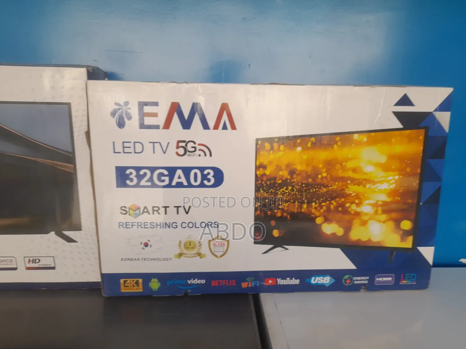 Ema Led TV 5g 32ga03 Smart TV Doubel Gelass 2026 Hifi