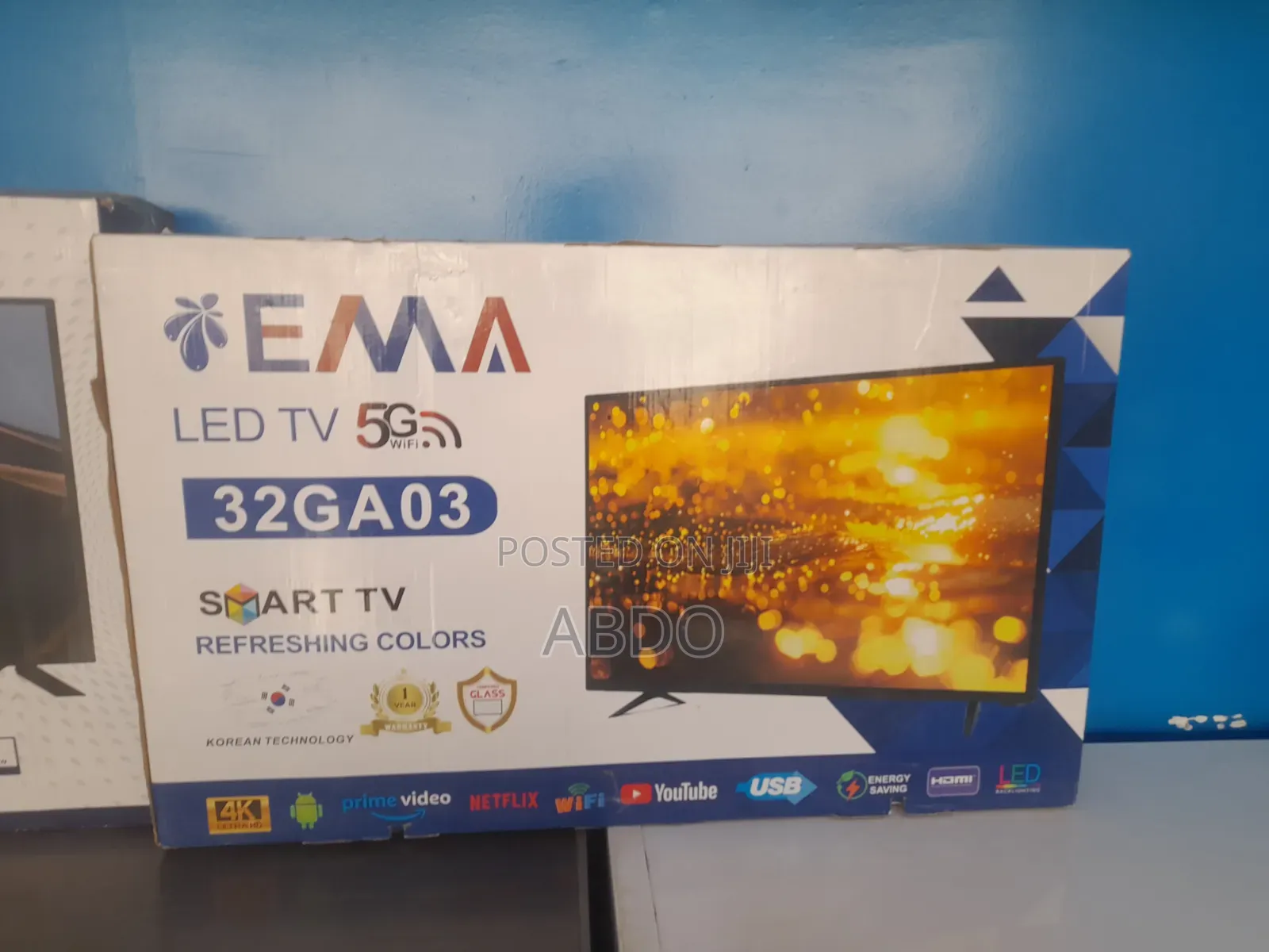 Ema Led TV 5g 32ga03 Smart TV Doubel Gelass 2026 Hifi
