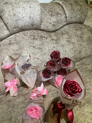 One Pic Ribbon Flower(ባለ አንድ ፍሬ የሪባን አበባ)