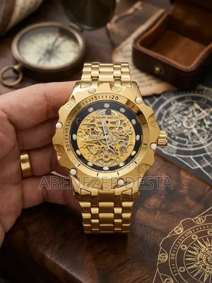 Kamri Watch Skeleton Quartz Wristwatch Styled After Chunky, Jagged