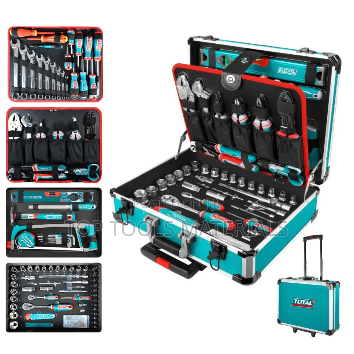 TOTAL 147-Piece Industrial Hand Tools Set (