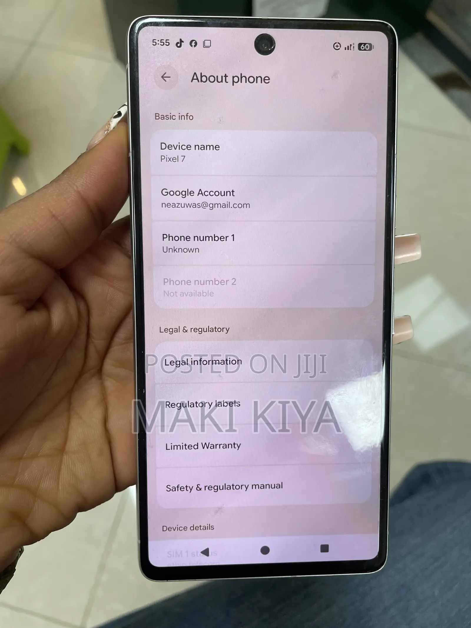 New Google Pixel 7 128 GB White