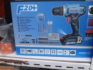 FIXTEC FCD2001X-221 Cordless Drill / Driver Kit, a 20V
