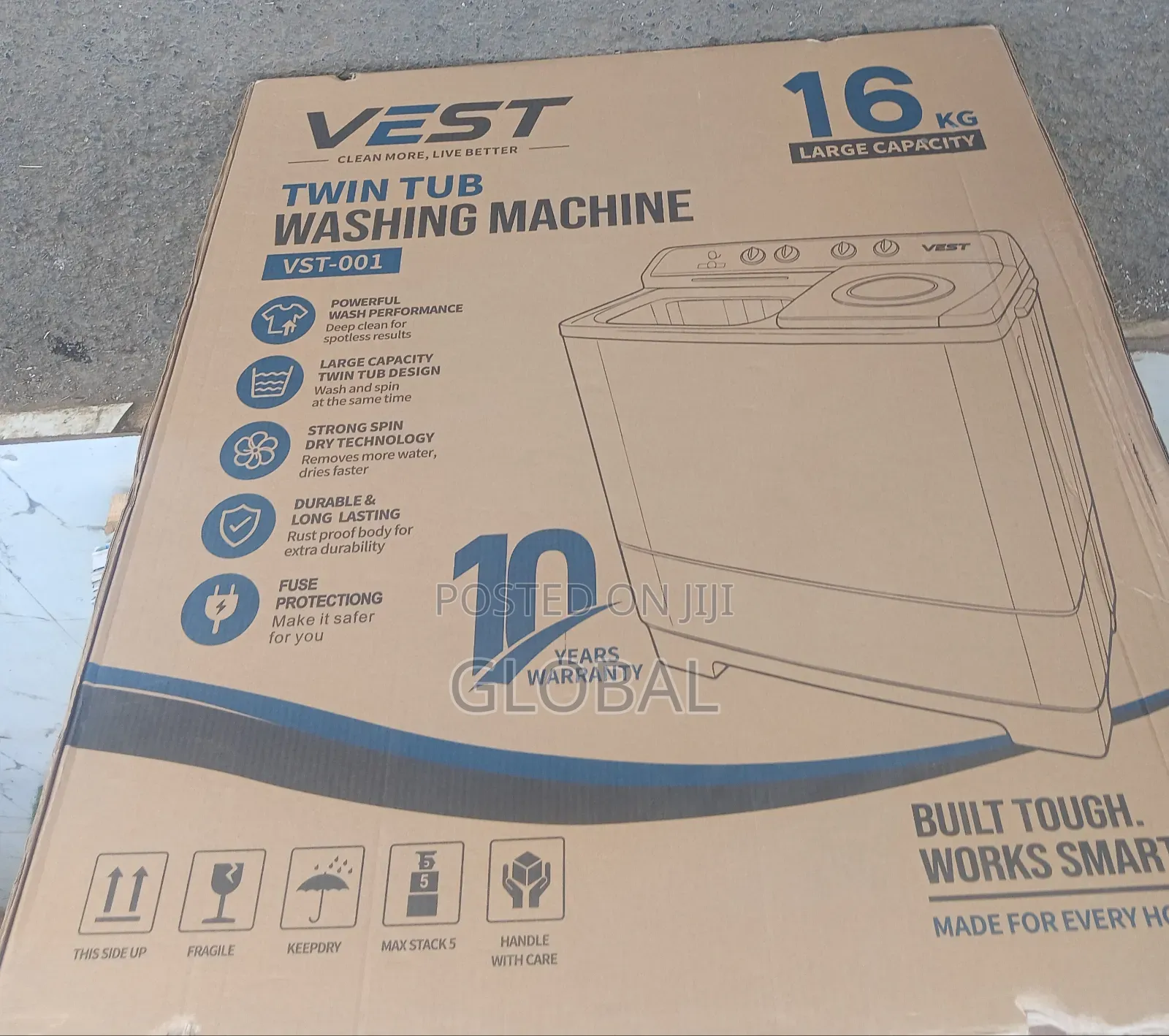 16.kg Large Capacity VEST Washing Machine