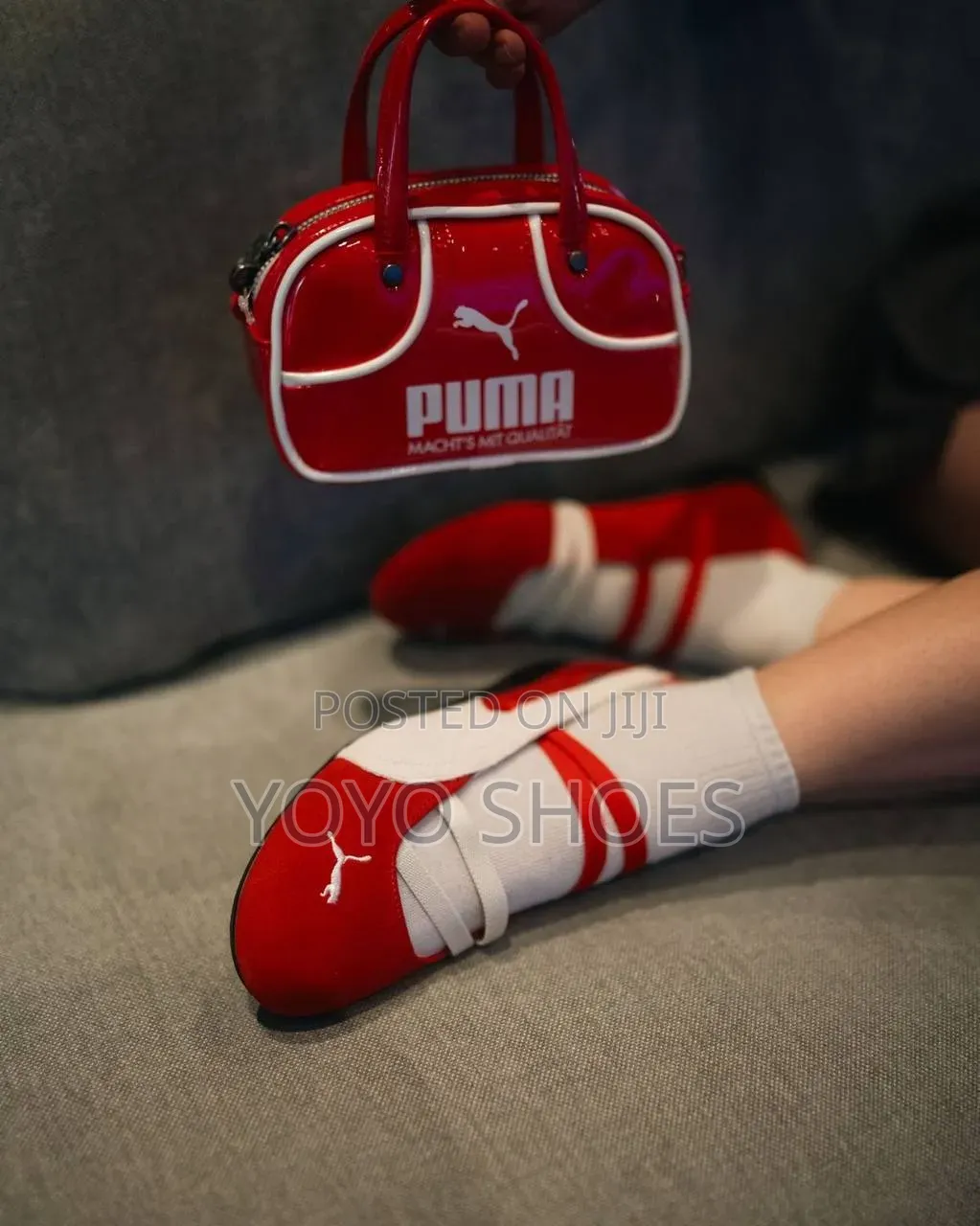 Puma Speed Cat Ballet Suede Women Sneaker "For All Time"White/Red Shoe