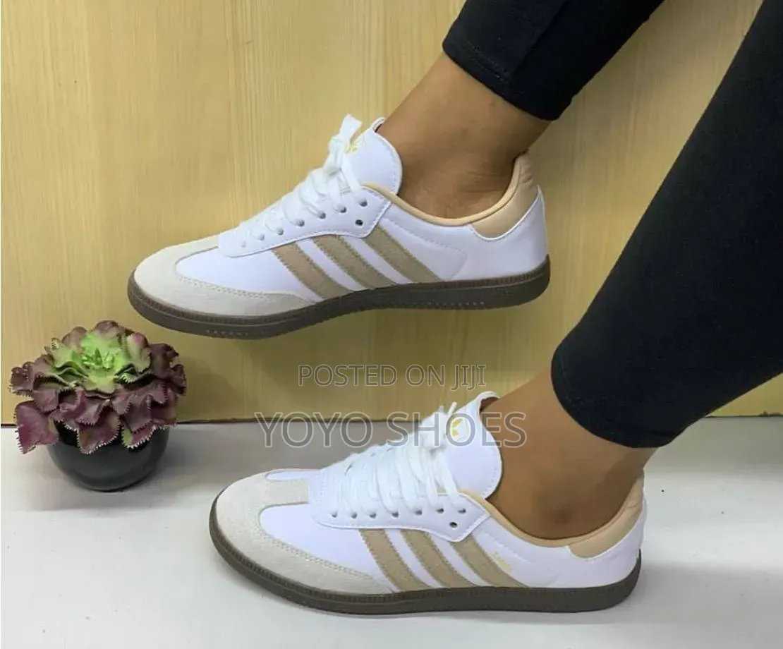 Adidas Samba OG White/ Beige Gum/Cardboard Fashion Sneaker Shoe
