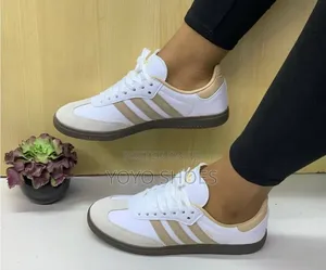 Adidas Samba OG White/ Beige Gum/Cardboard Fashion Sneaker Shoe