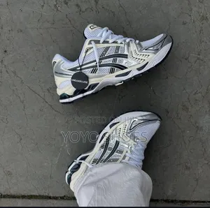 ASICS Gel-Kayano 14 "White Midnight" White/Metallic Silver Woman Shoes
