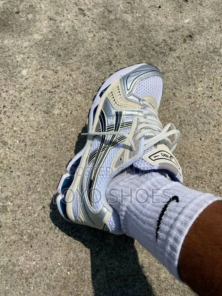 ASICS Gel-Kayano 14 "White Midnight" White/Metallic Silver Woman Shoes