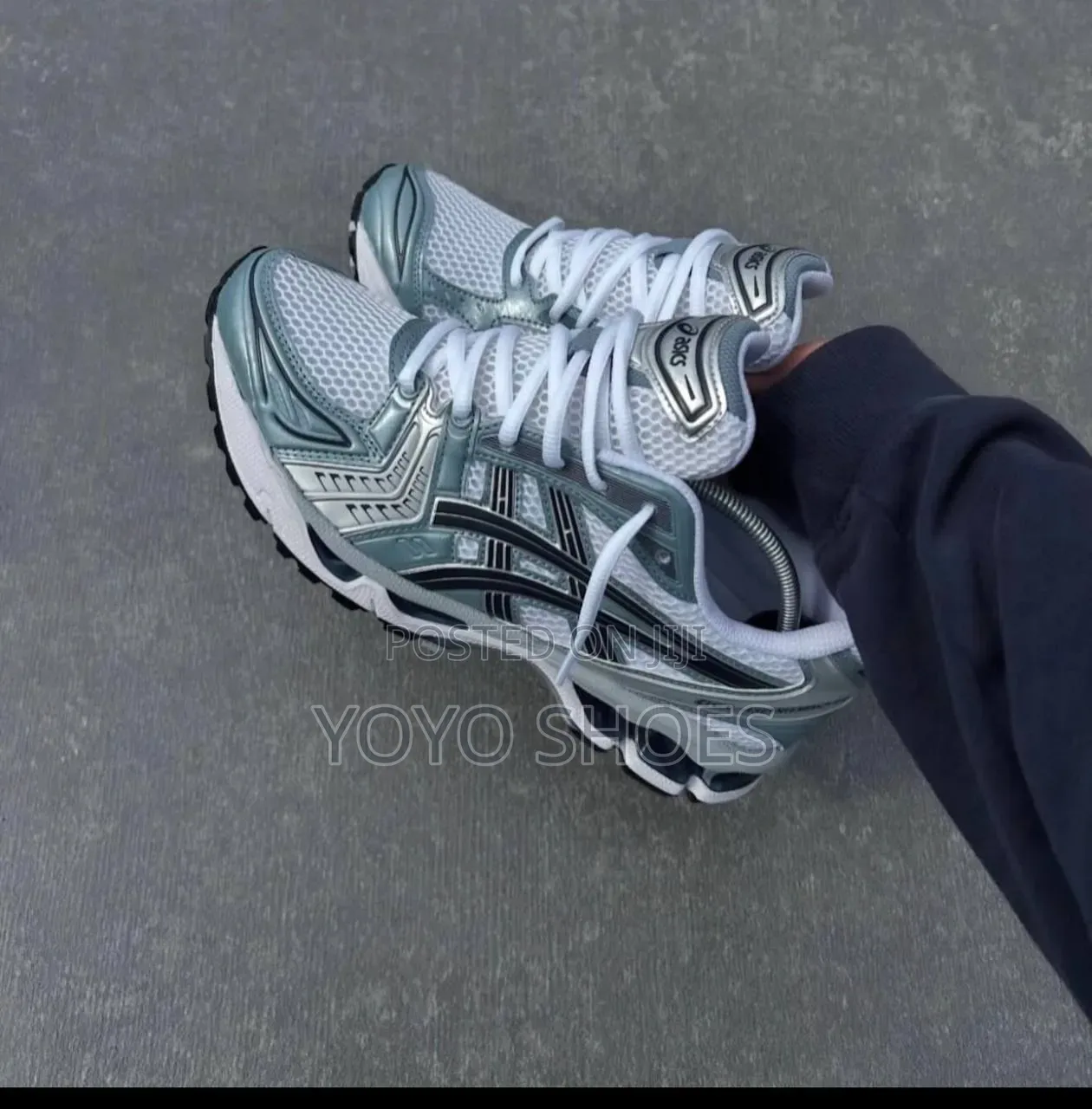 ASICS Gel-Kayano 14 "White/Fjord Grey" Metallic Silver/Gray Woman Shoe