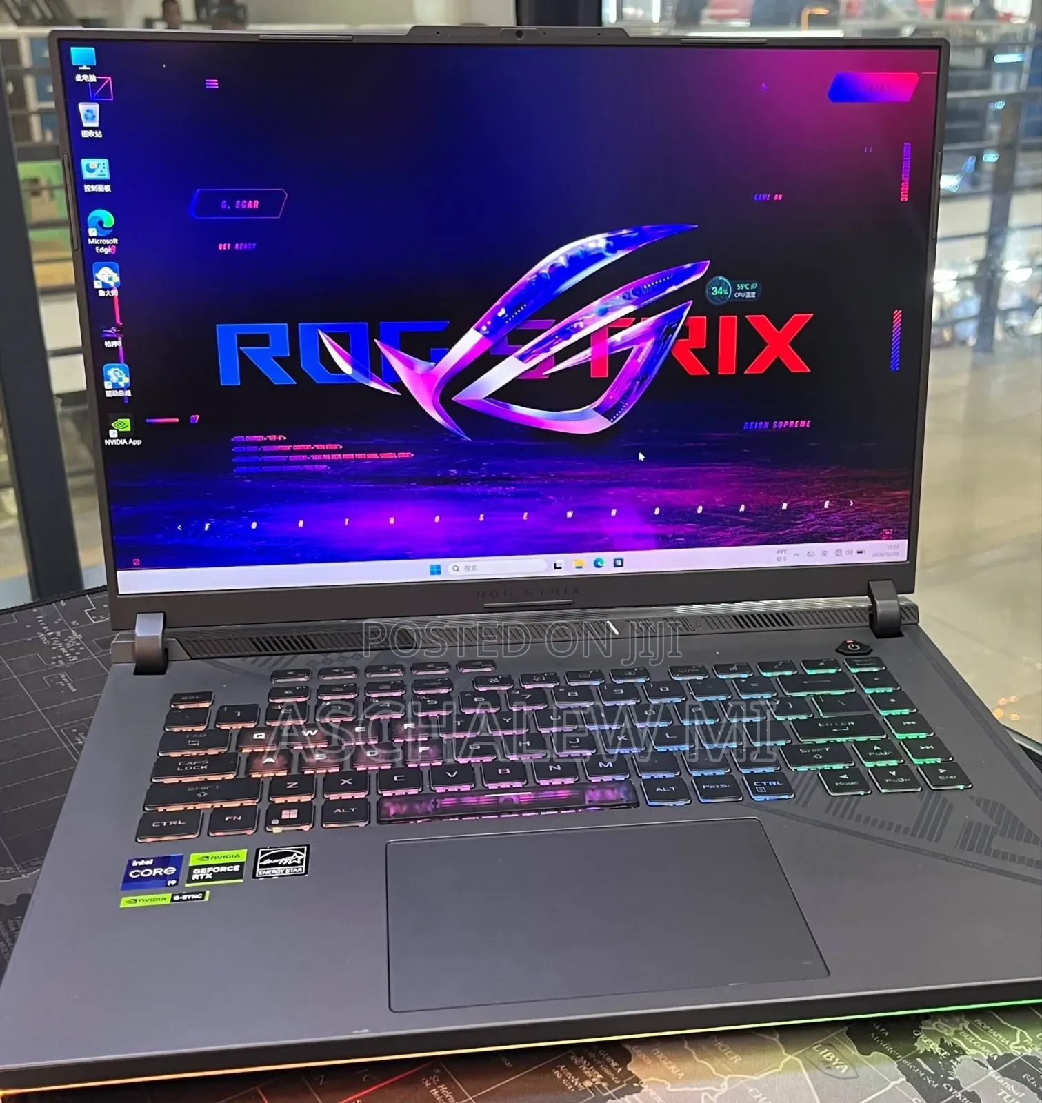 New Laptop Asus ROG Strix G16 16GB Intel Core i9 SSD 1T