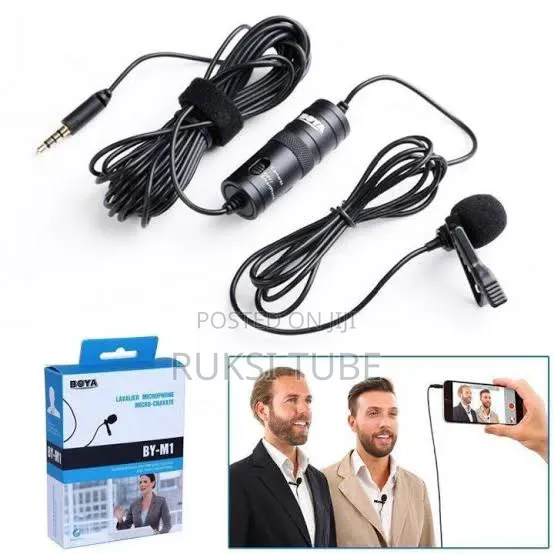 BOYA BY-M1 Tie Clip Microphone for Smartphone and Camera