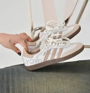 Adidas Samba OG White/ Beige Gum/Cardboard Fashion Sneaker Shoe
