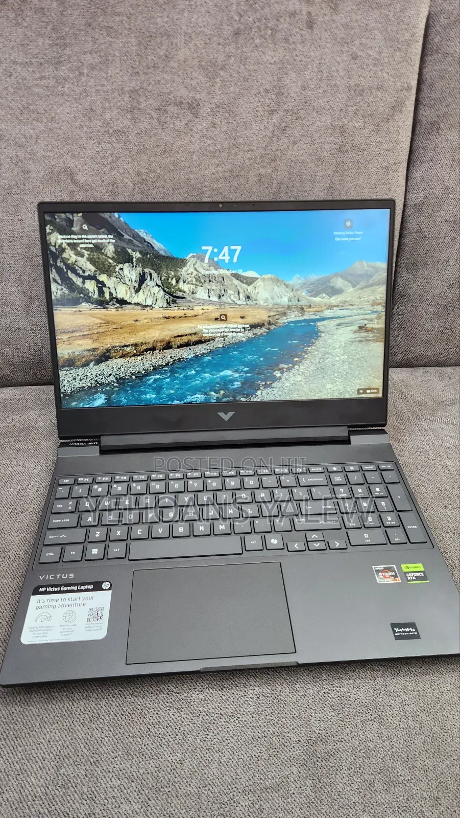 New Laptop HP Victus 16 16GB AMD Ryzen 7 SSD 1T