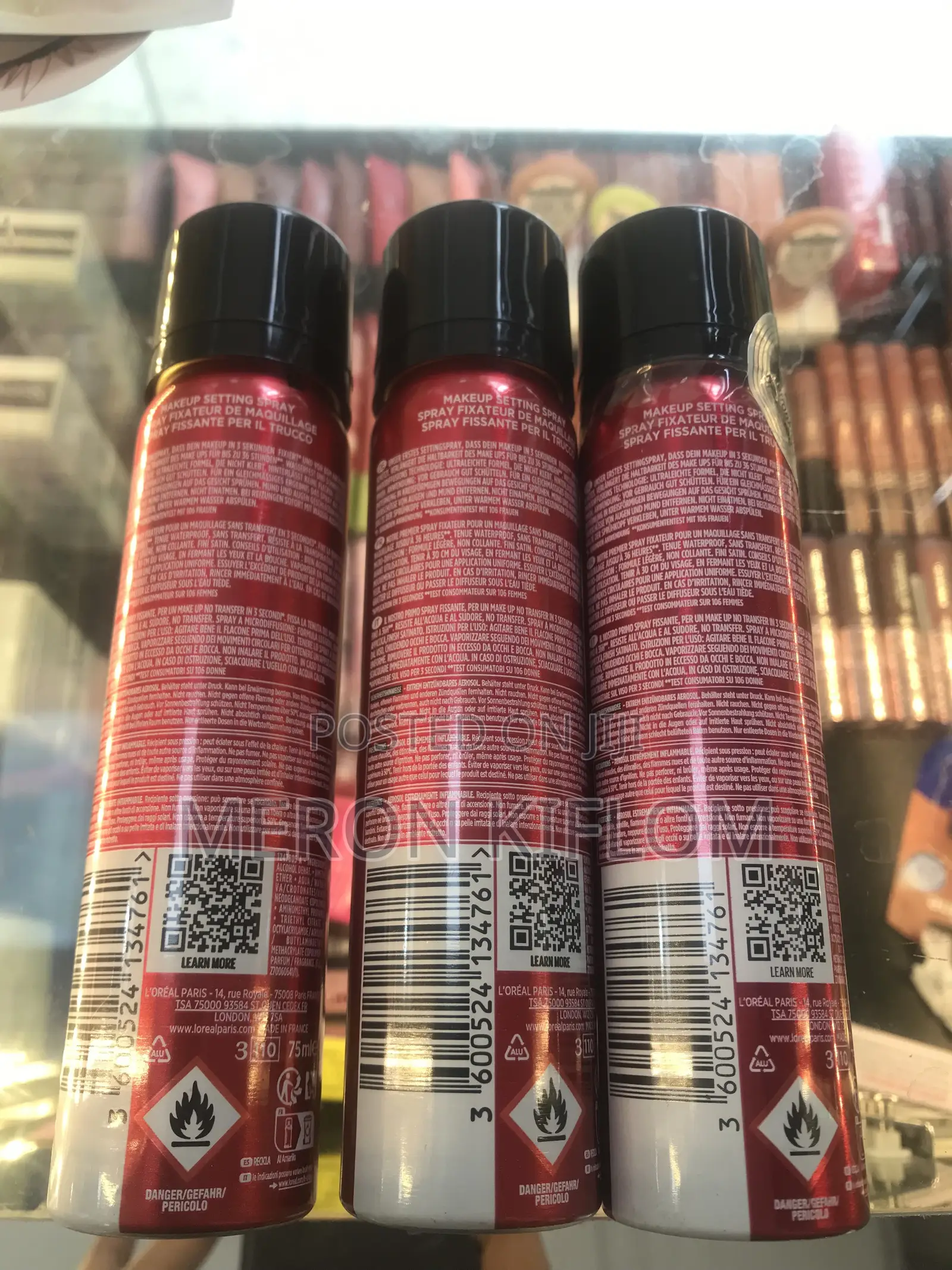 L’Oréal Paris Infallible 3-Second Setting Mist – 36H የሜካፕ መቆያ ስፕሬይ!