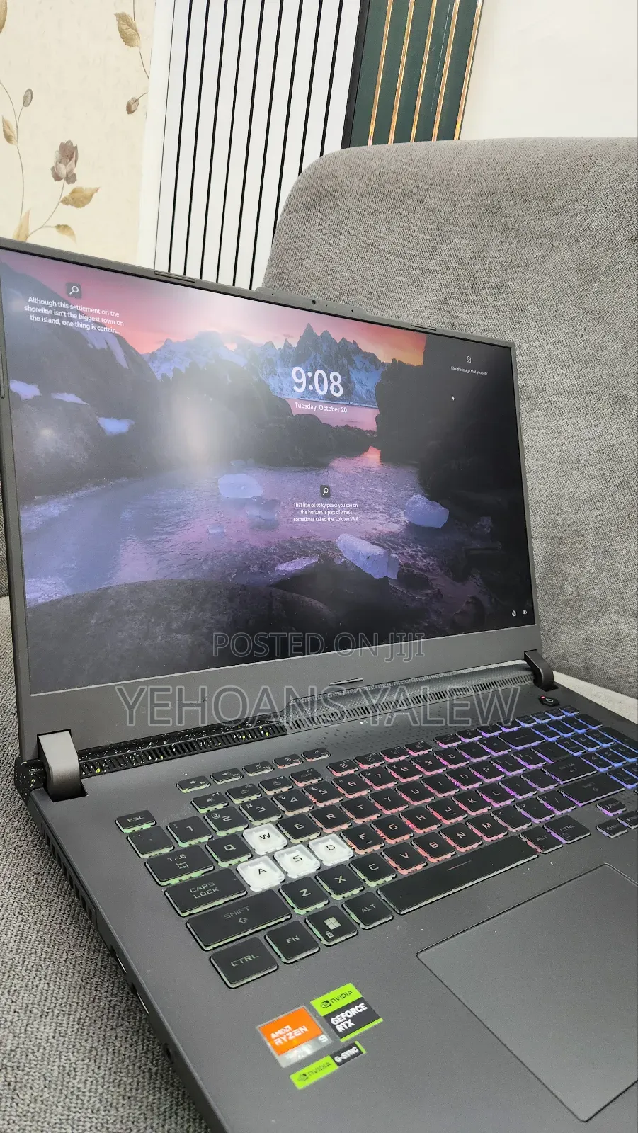 New Laptop Asus ROG Strix G17 16GB AMD Ryzen 9 SSD 1T