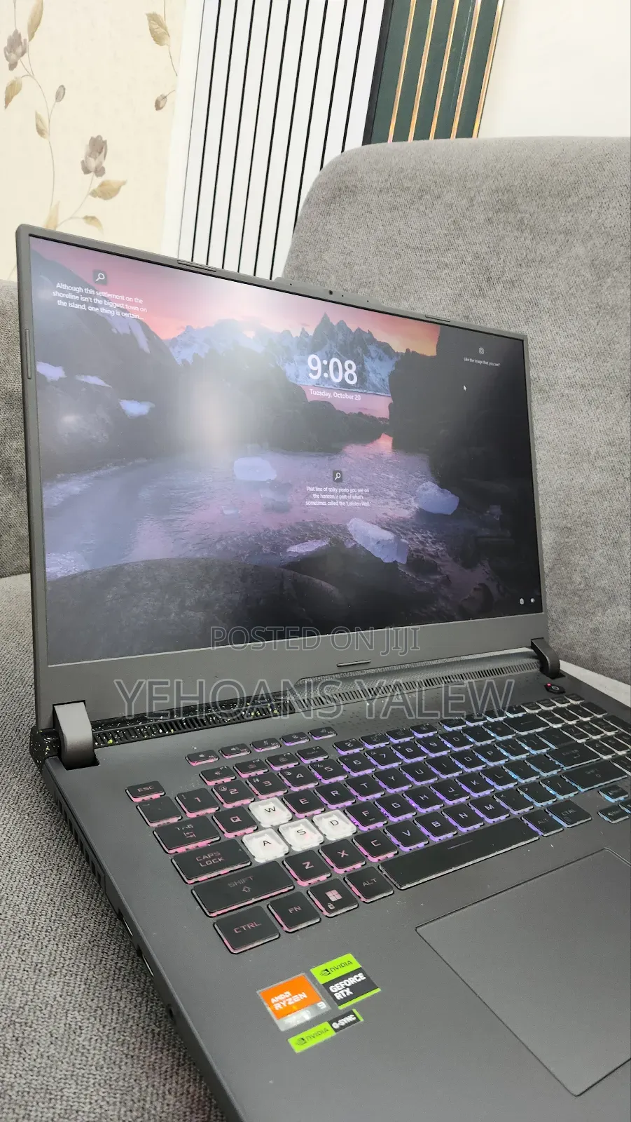 New Laptop Asus ROG Strix G17 16GB AMD Ryzen 9 SSD 1T