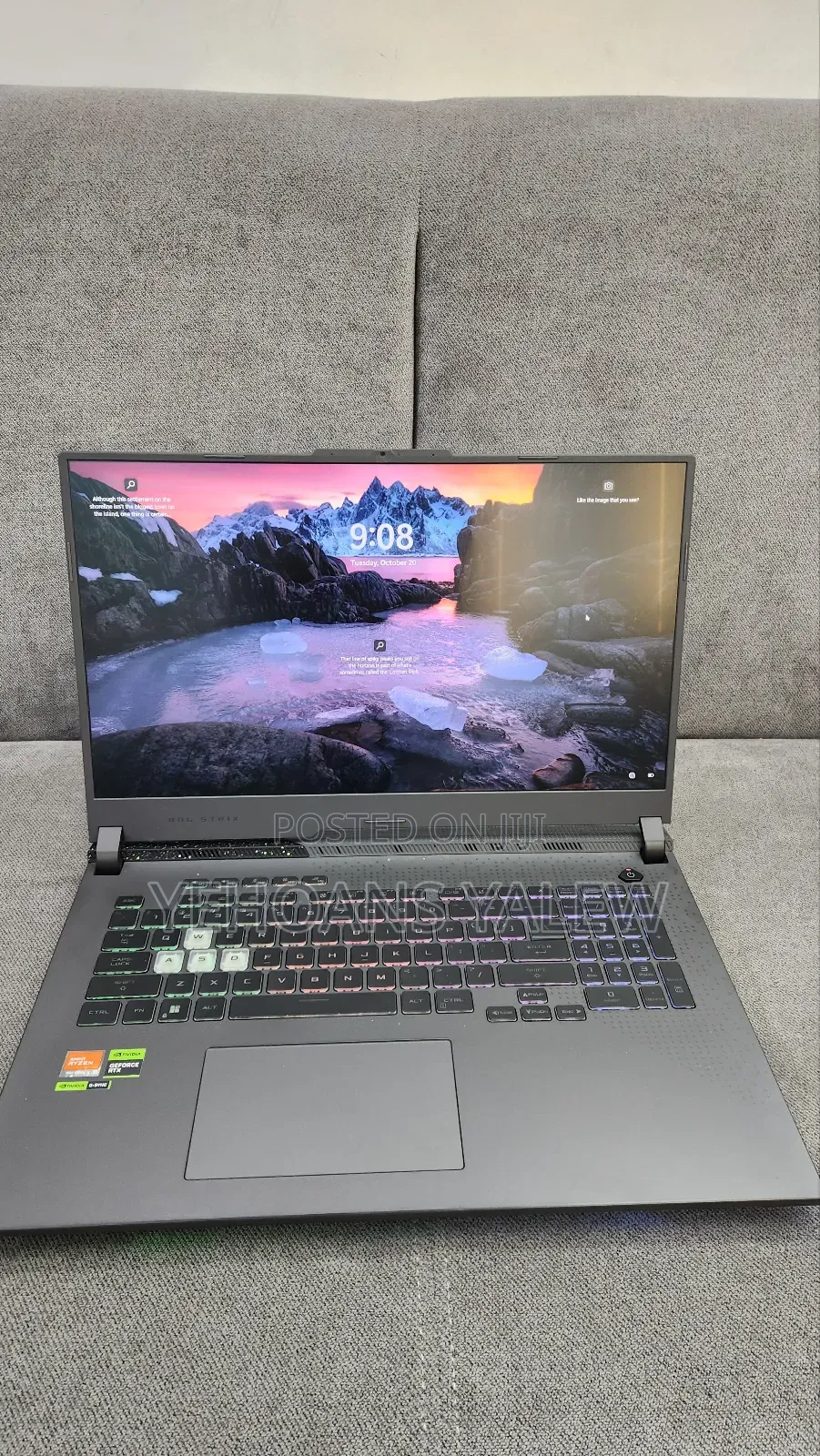 New Laptop Asus ROG Strix G17 16GB AMD Ryzen 9 SSD 1T