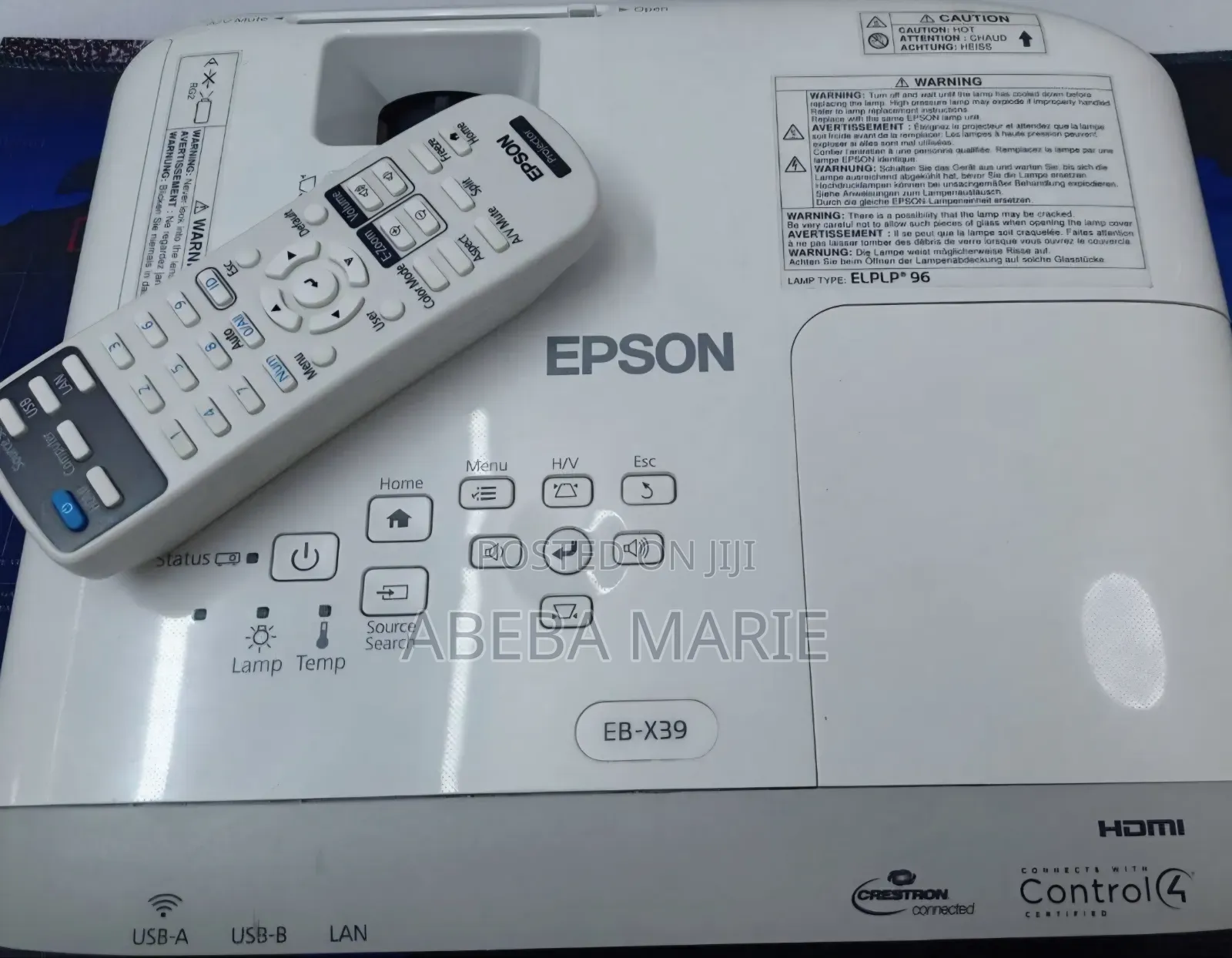 Epson X39 Projector 
Projection