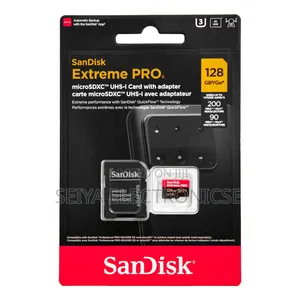 £ SanDisk Extreme PRO 128GB MicroSD Card Speed 200Mbps 4K UHD