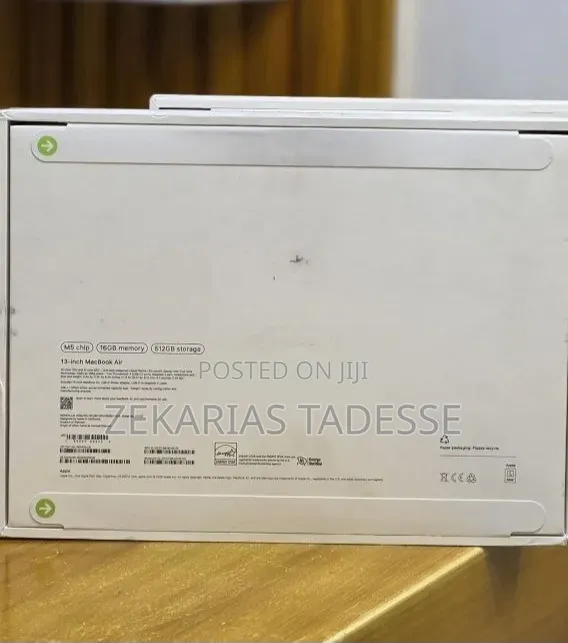 New Laptop Apple MacBook Air 2026 M5 16GB Apple M5 SSD 512GB