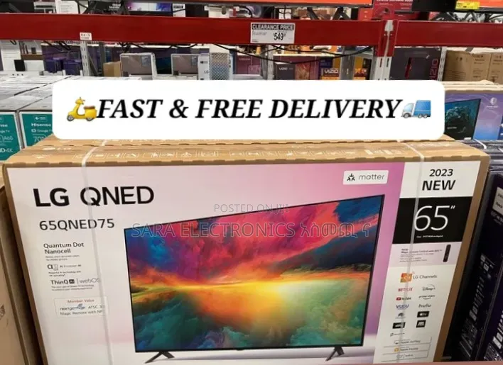 LG 65" Qned Smart 4k TV ◈fast & Free Delivery ◈ 1o Year Garranty ◈