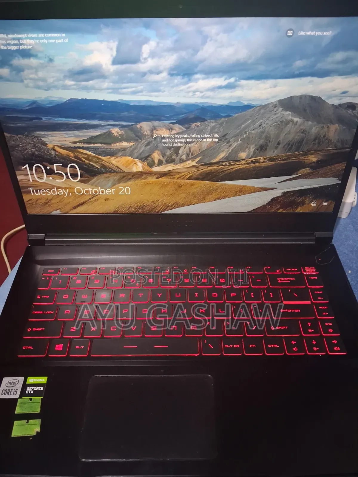 Laptop MSI GF63 8GB Intel Core i5 SSD 256GB
