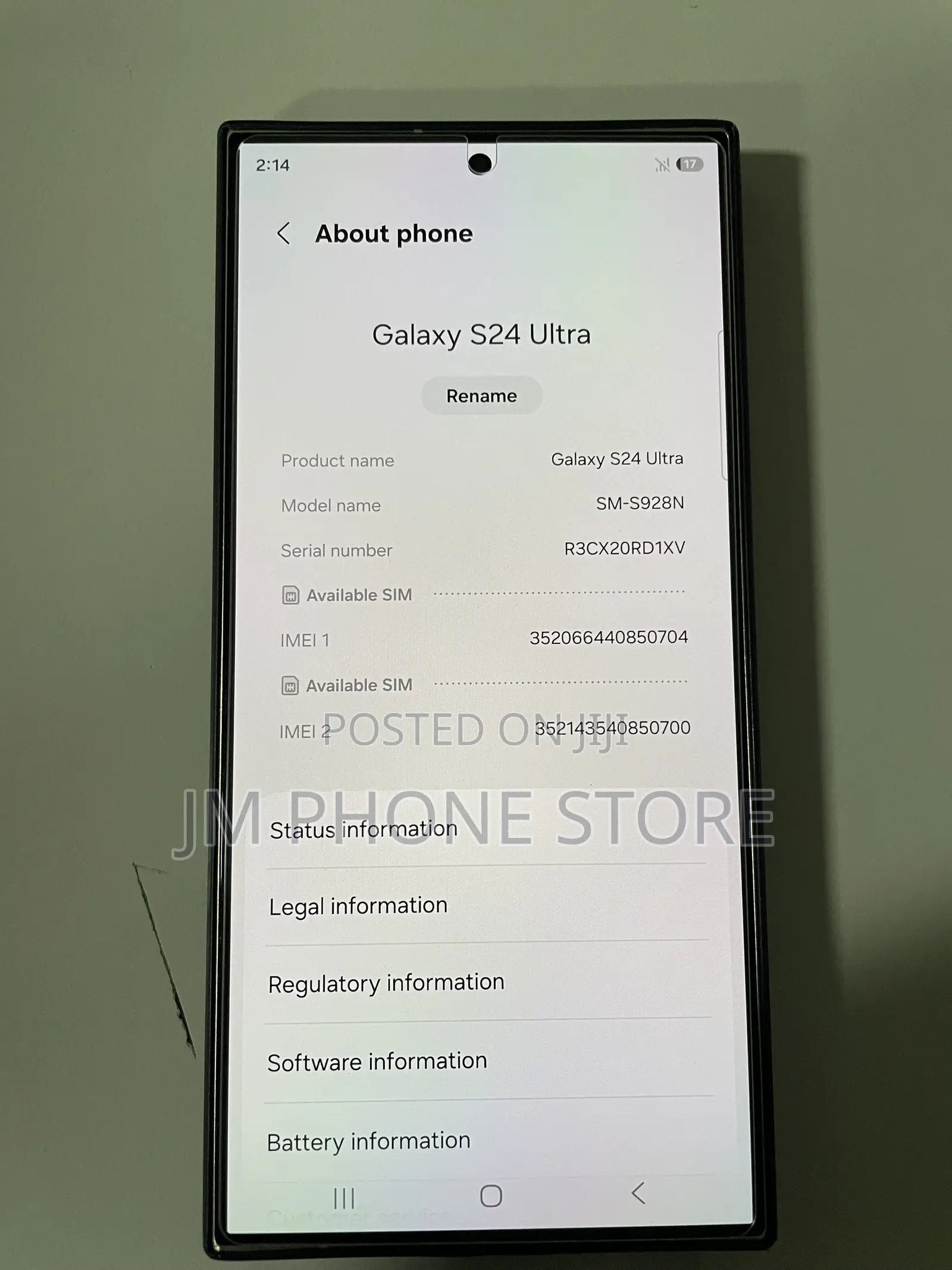 Samsung Galaxy S24 Ultra 256 GB Gold