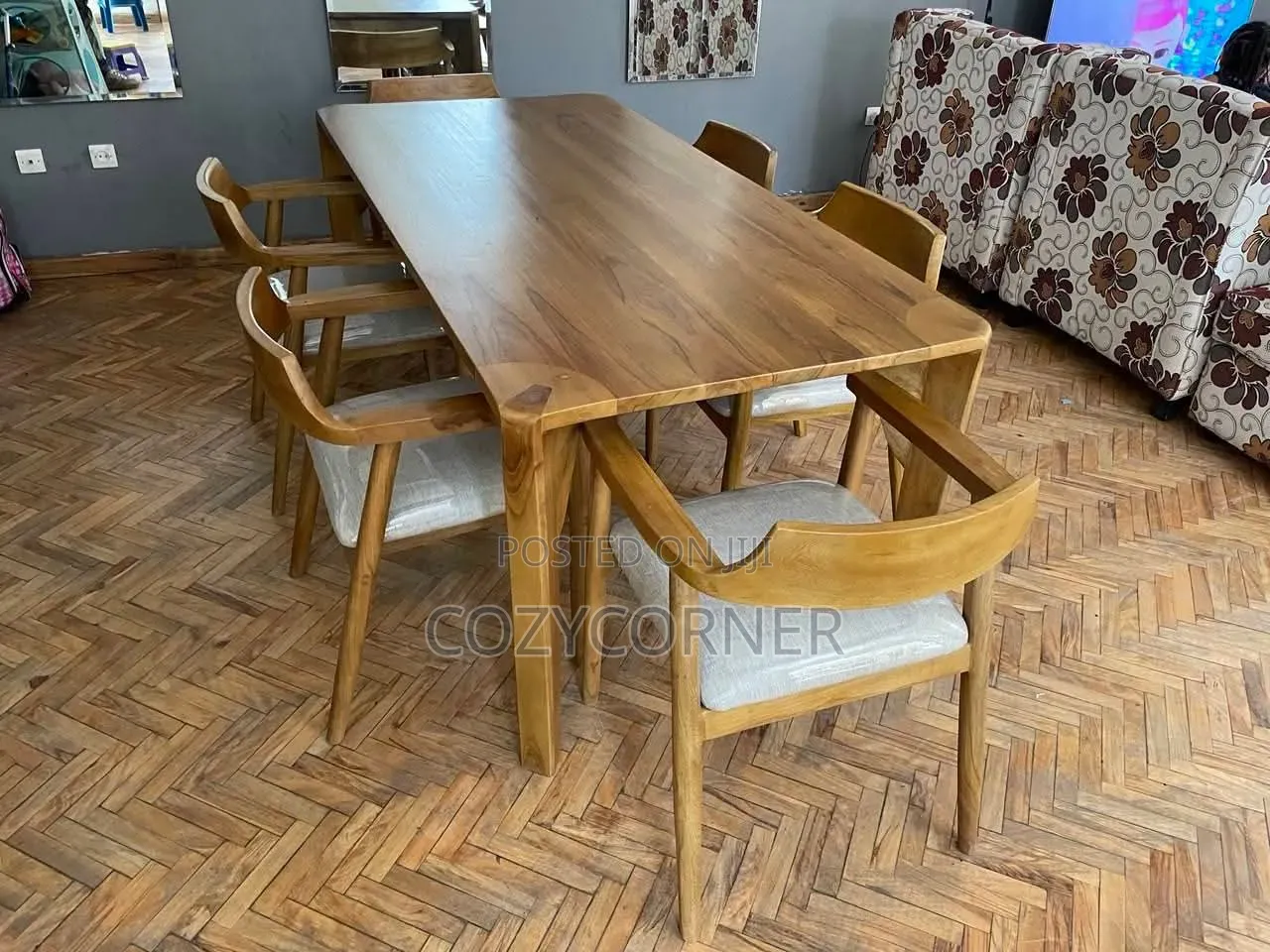 Solid-Wood 8 Seaters Dining Table Crafted to Last Generations.