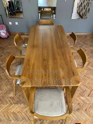 Solid-Wood 8 Seaters Dining Table Crafted to Last Generations.