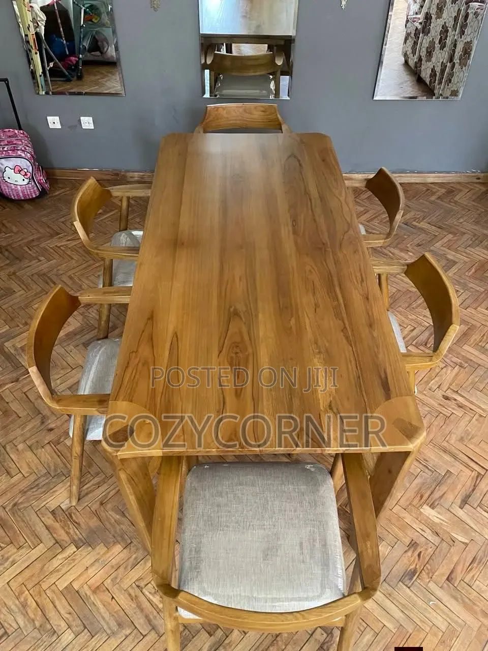 Solid-Wood 8 Seaters Dining Table Crafted to Last Generations.