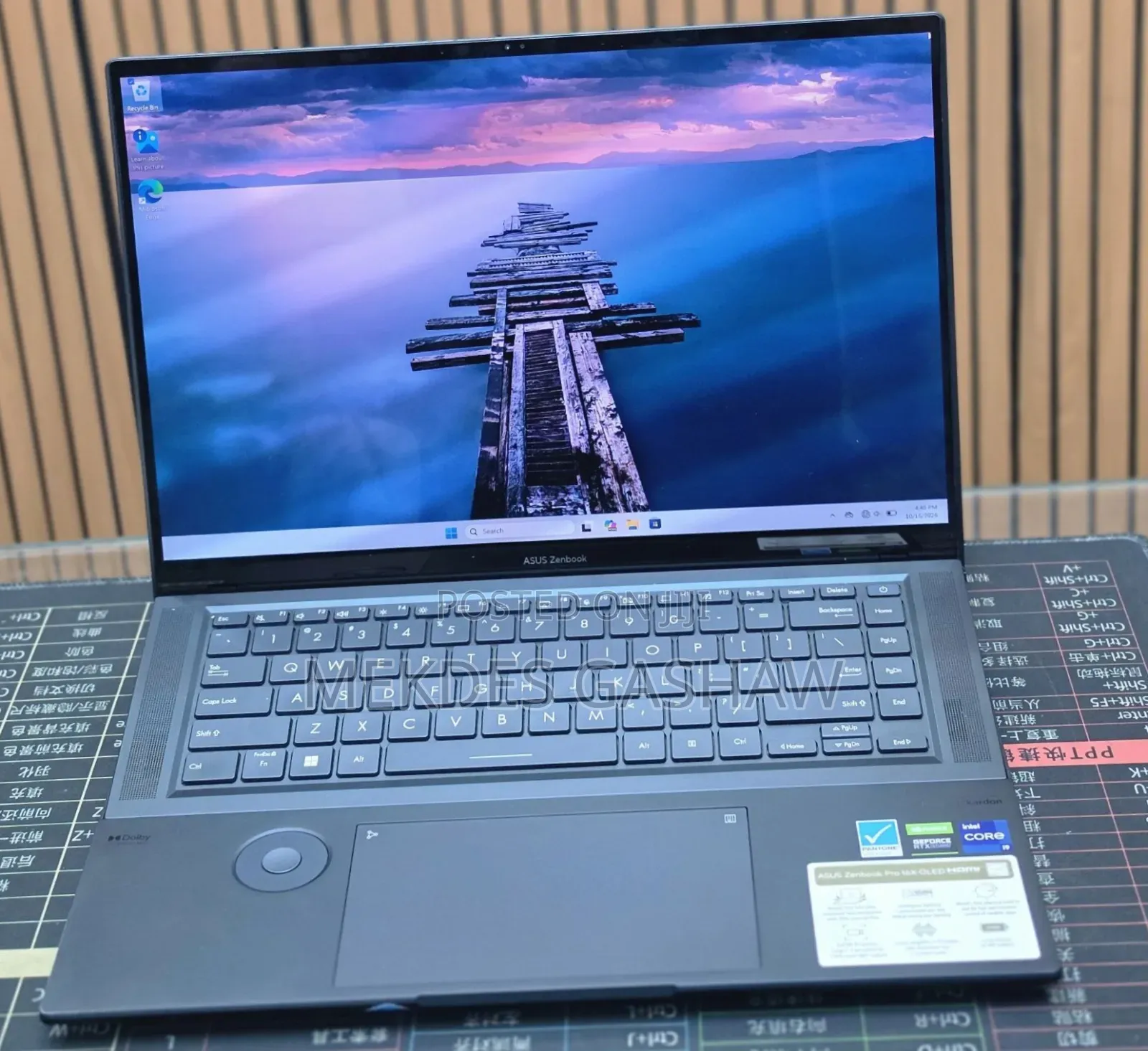 New Laptop Asus Zenbook 15 OLED 16GB Intel Core i9 SSD 1T