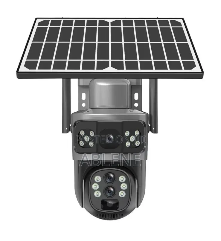 Outdoor Solar Camera PTZ Triple-Screen Security Camera