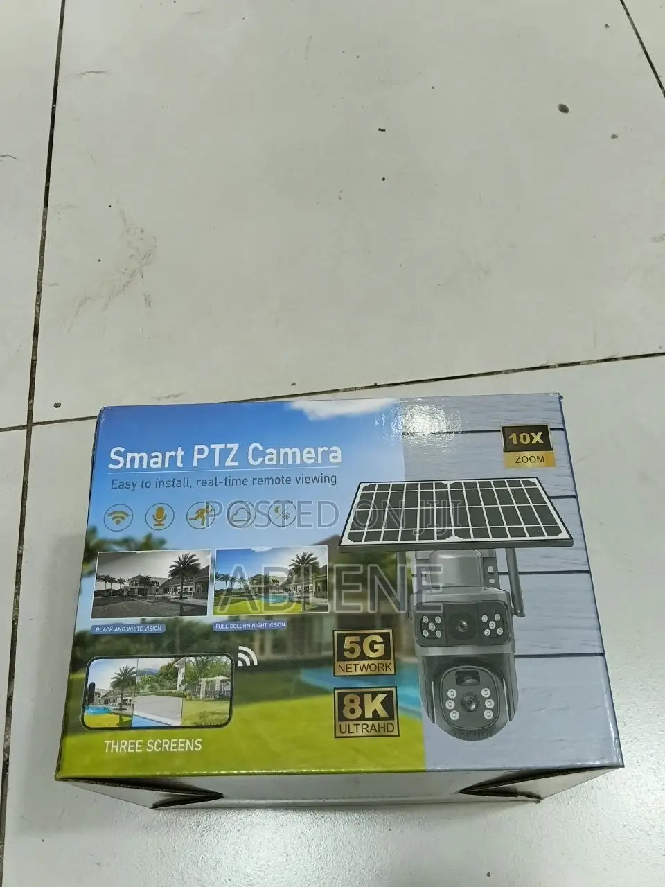 Outdoor Solar Camera PTZ Triple-Screen Security Camera