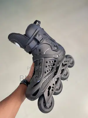 Inline Roller Skates 4 Wheels Black Adult Speed