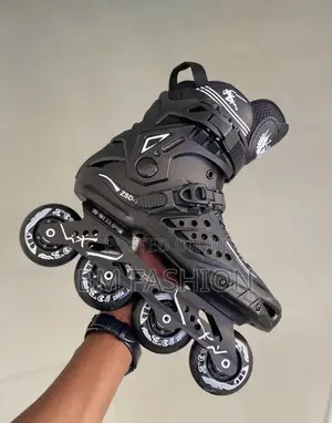 Inline Roller Skates 4 Wheels Black Adult Speed