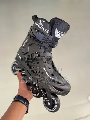 Inline Roller Skates 4 Wheels Black Adult Speed