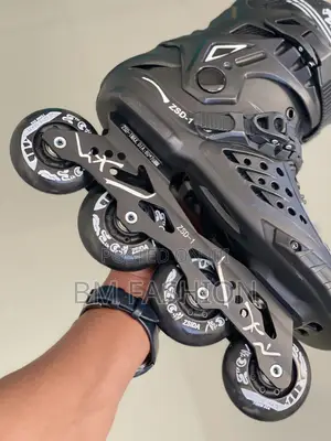 Inline Roller Skates 4 Wheels Black Adult Speed