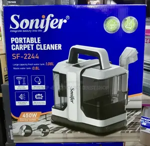 Sonifer Portable Carpet Cleaner 450W Powerful Suction Dual Water Tanks